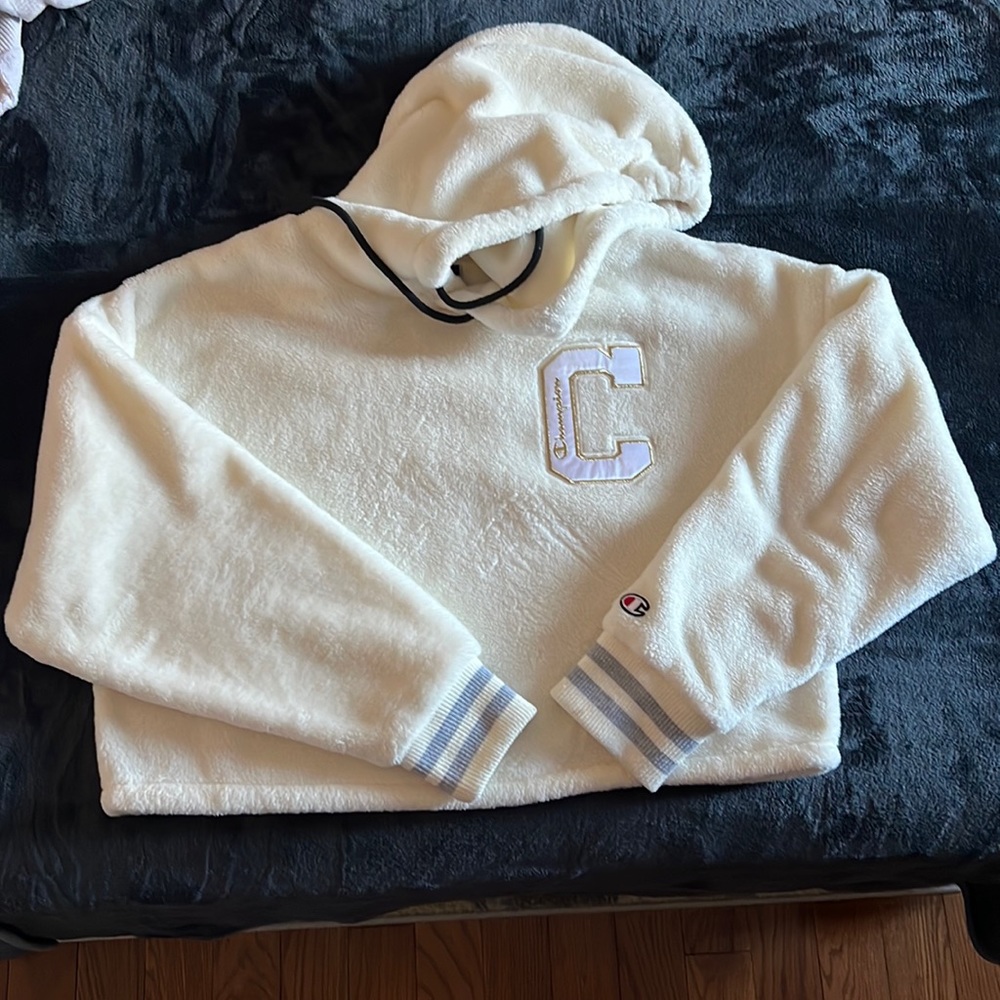 Champion white sweatshirt. Size M